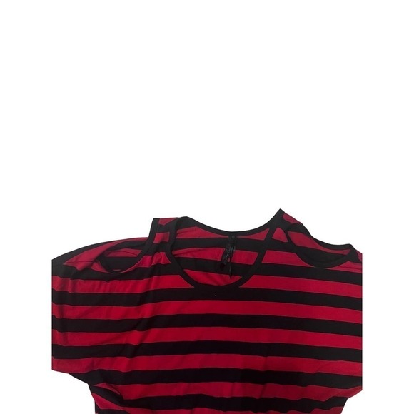 New 7 Seven stripped Women’s top Cold shoulder sz M - Picture 5 of 6
